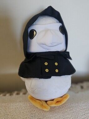 Bellzi Dr Ducki Plague Doctor in Black Hooded Cape. LIMITED EDITION